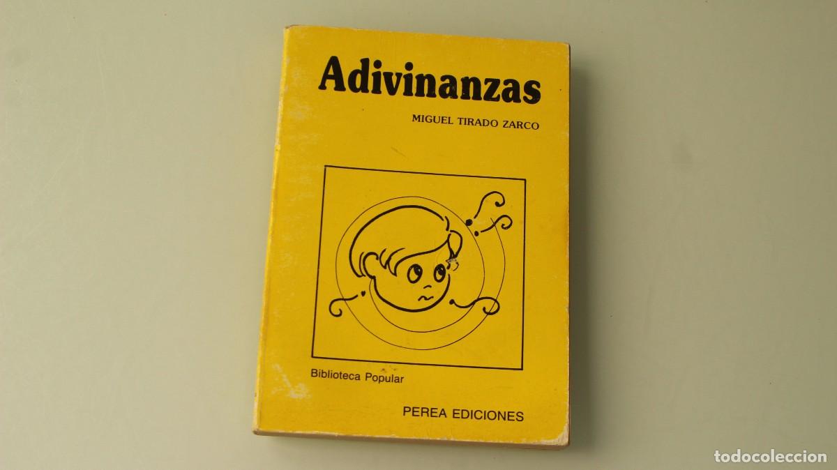 Libros: ADIVINANZAS MIGUEL TIRADO ZARCO - Foto 1