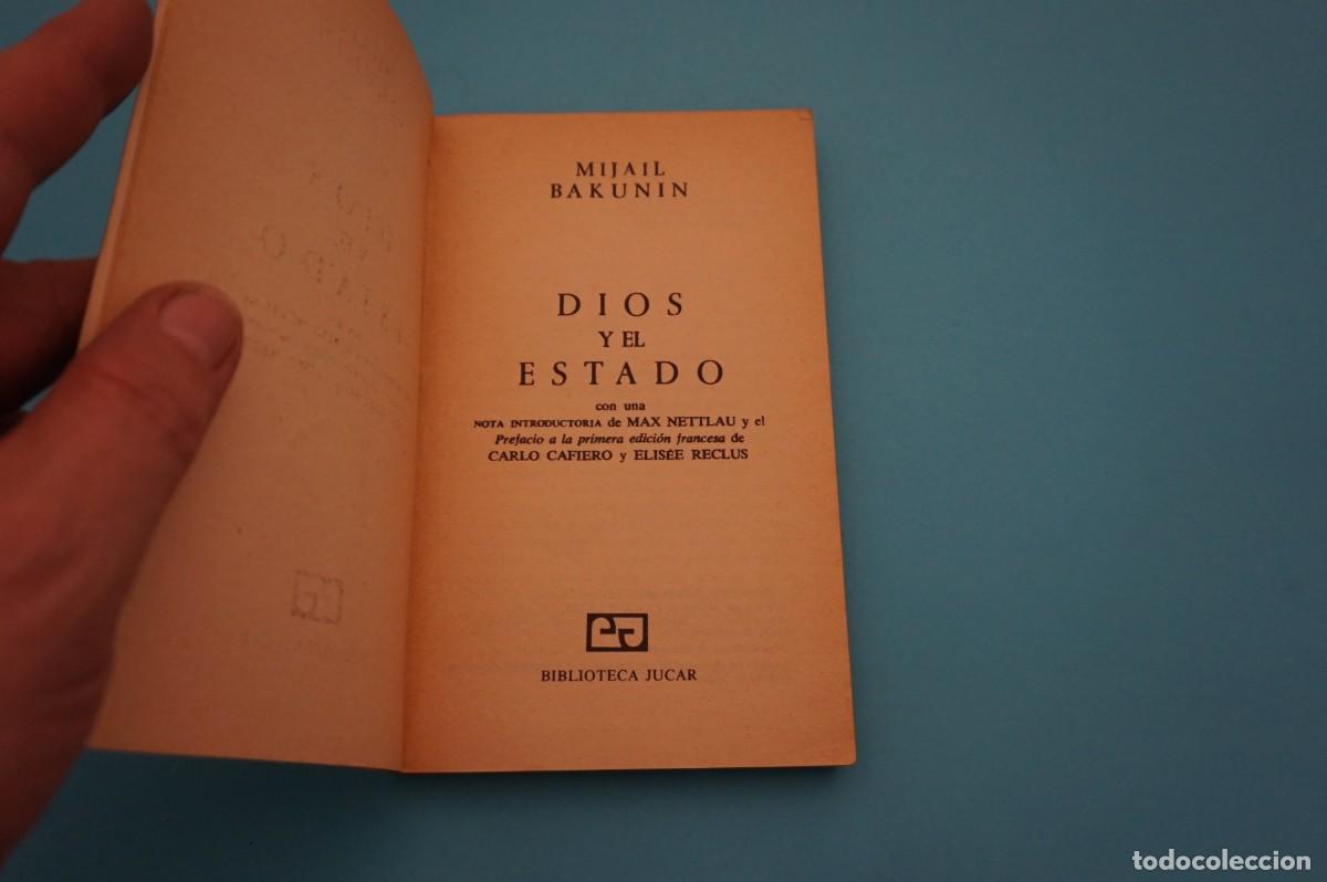 Libros: AR12AB/ DIOS Y EL ESTADO - MIJAIL BAKUNIN / BIBLIOTECA JUCAR - Foto 2