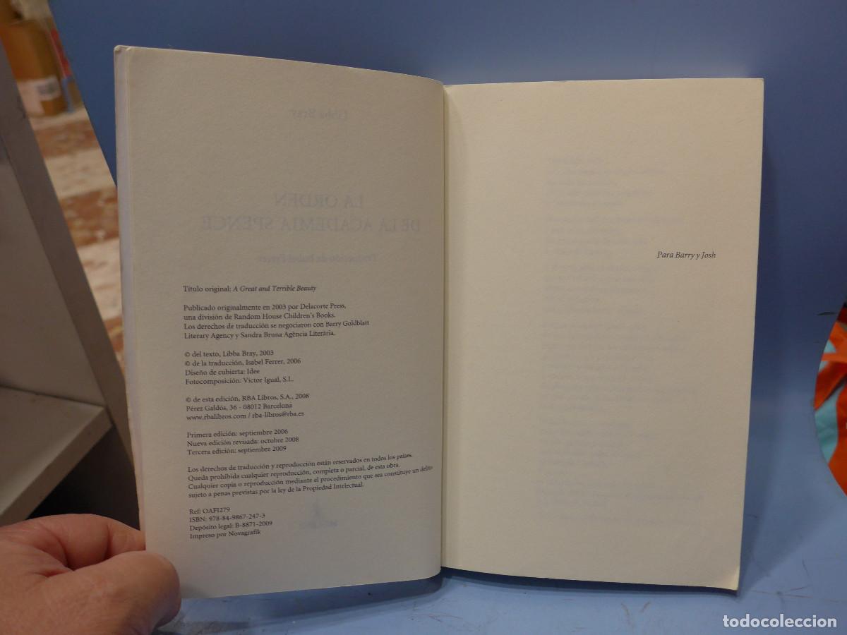 Libros: LA ORDEN DE LA ACADEMIA SPENCE - LIBBA BRAY - EL CIRCULO SECRETO - - Foto 5