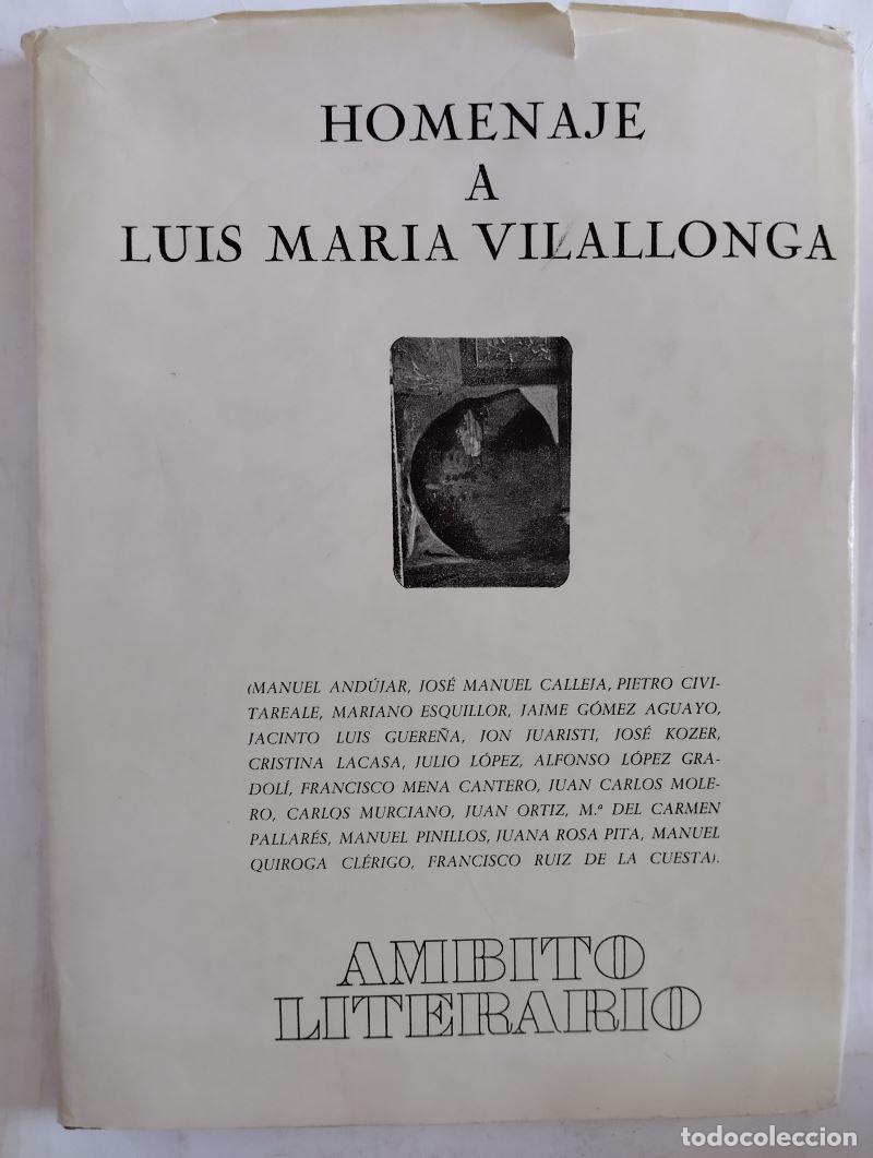 Libros: Homenaje a Luis Mar&iacute;a Vilallonga - Foto 1