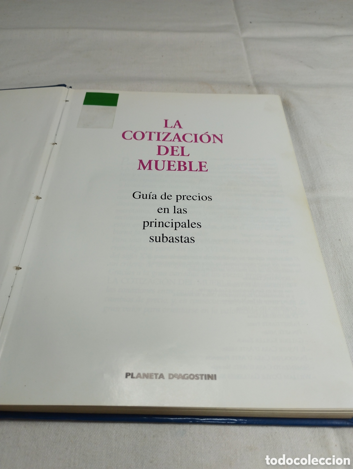 Libros: La cotizaci&oacute;n del mueble. Planetas DeAgostini, 1998 KKB - Foto 3