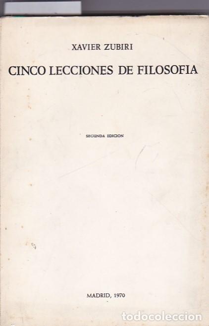 Libros: Cinco lecciones de filosof&iacute;a - ZUBIRI, Xavier - Foto 1