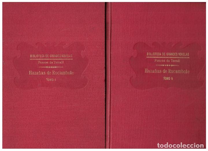 Libros: HAZA&Ntilde;AS DE ROCAMBOLE. 2 Tomos. - Terrail. Ponson du, - Foto 2