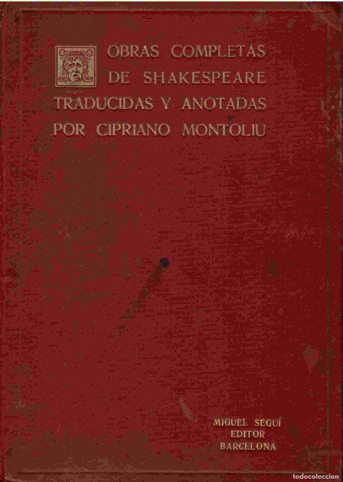 Libros: Obras completas de Shakespeare. Tomo I. Tragedias (Macbeth y Hamlet). - William Shakespeare. - Foto 1