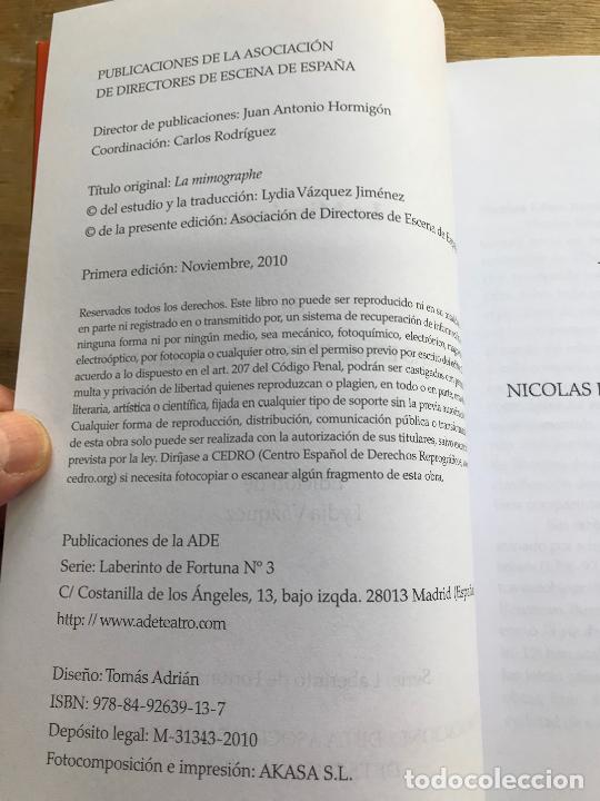 Libros: N.E. DE LA BRETONNE. LA MIMOGRAF&Iacute;A. EDICI&Oacute;N DE LYDIA V&Aacute;ZQUEZ. - Foto 3