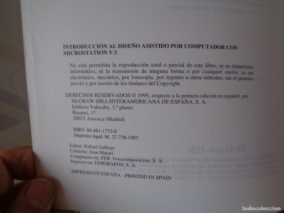 Libros: &iexcl;&iexcl; INTRODUCCION AL DISE&Ntilde;O. CAD-CAM, con ..- Micro Station. !! C-8. - Foto 7