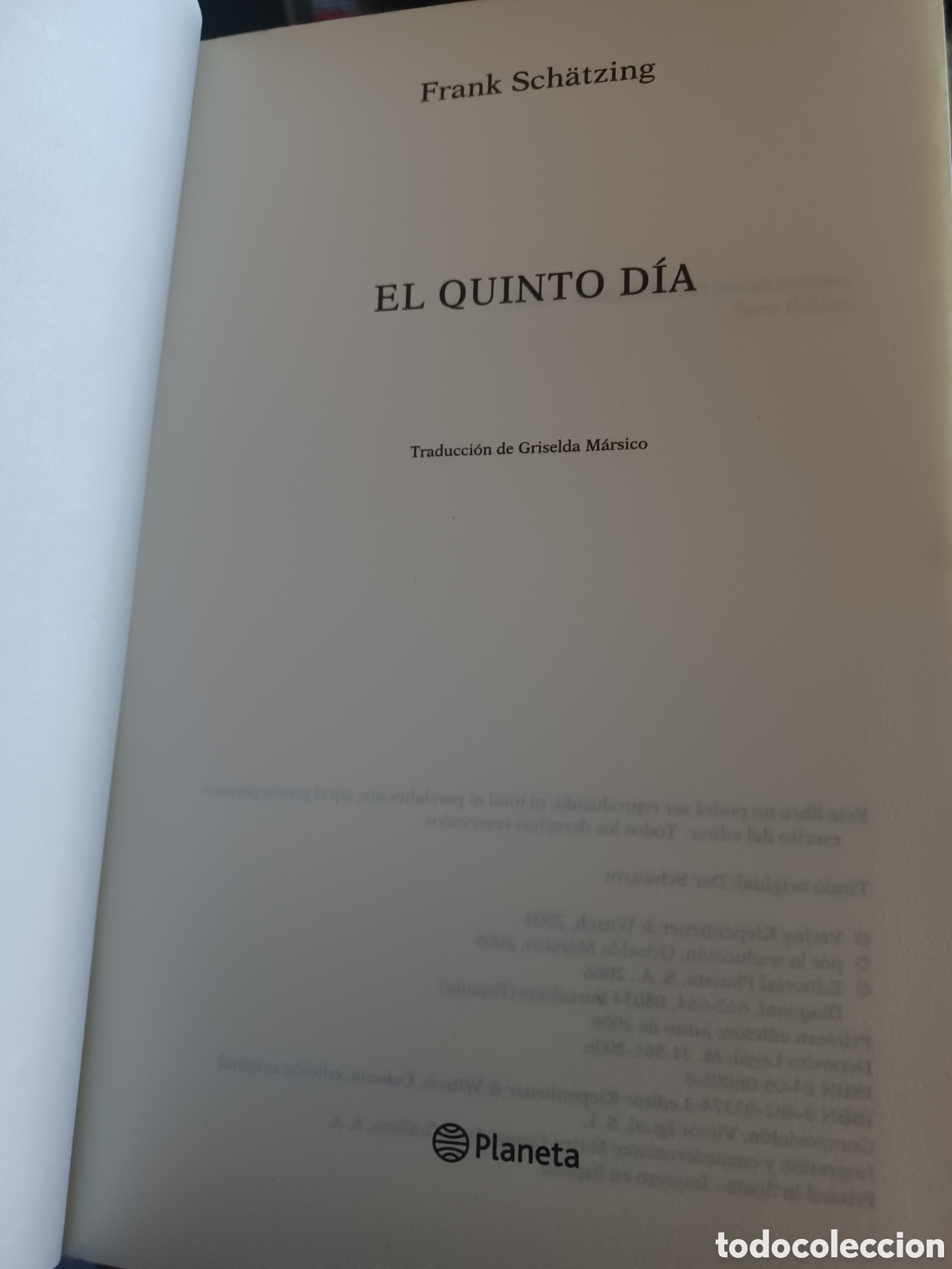 Libros: Barybook C93. El quinto d&iacute;a Frank Schatzing - Foto 2