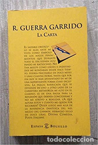 Libros: LA CARTA - GUERRA GARRIDO - Foto 1