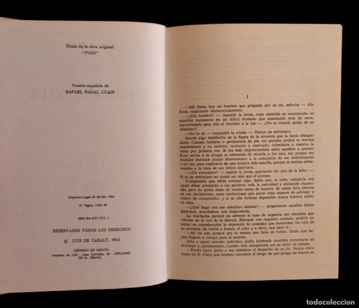 Libros: TIERRA IGNOTA / PATRICK WHITE. MUY BUEN ESTADO. - Foto 5