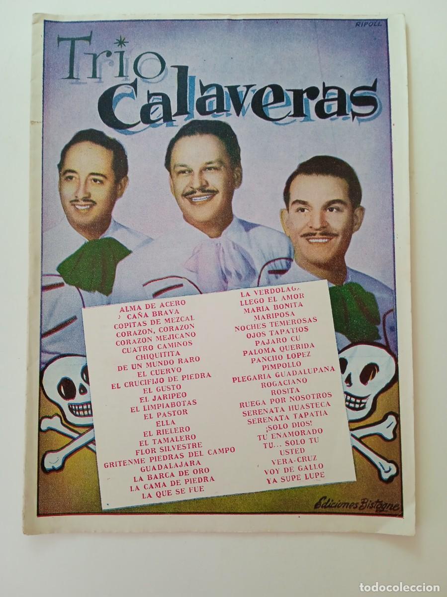Libros: CANCIONERO TRIO CALAVERAS - EDICIONES BISTAGNE - Foto 1