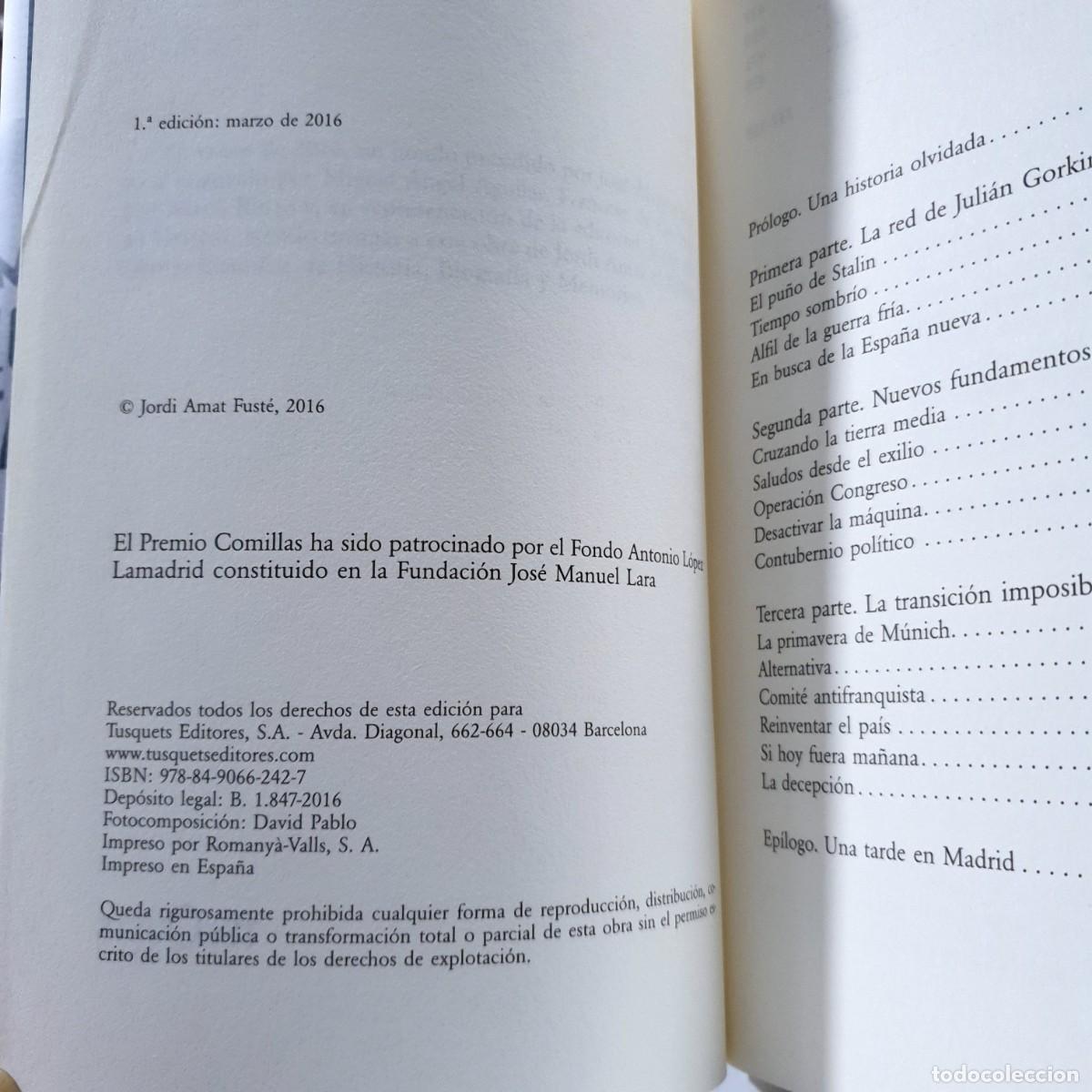 Libros: LA PRIMAVERA DE M&Uacute;NICH - Jordi Amat * - Foto 7
