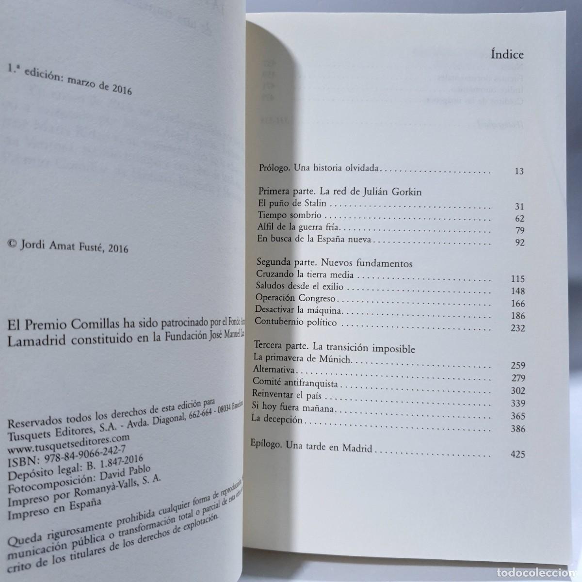 Libros: LA PRIMAVERA DE M&Uacute;NICH - Jordi Amat * - Foto 8