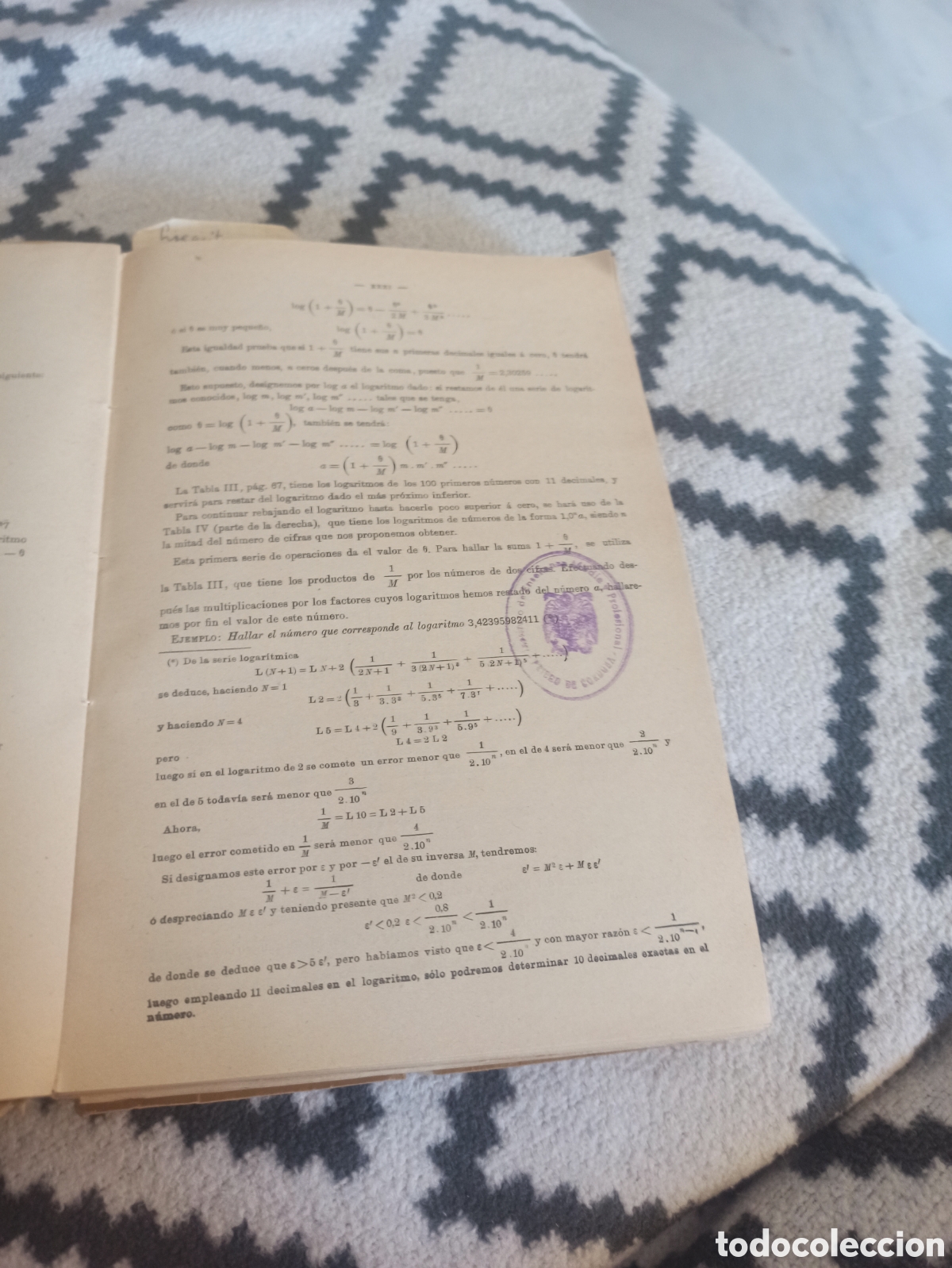Libros: Libro Tablas de Logaritmos 1962 en buenas condiciones - Foto 2