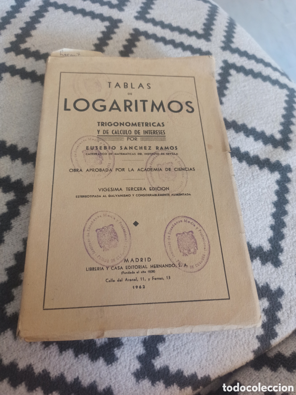 Libros: Libro Tablas de Logaritmos 1962 en buenas condiciones - Foto 1