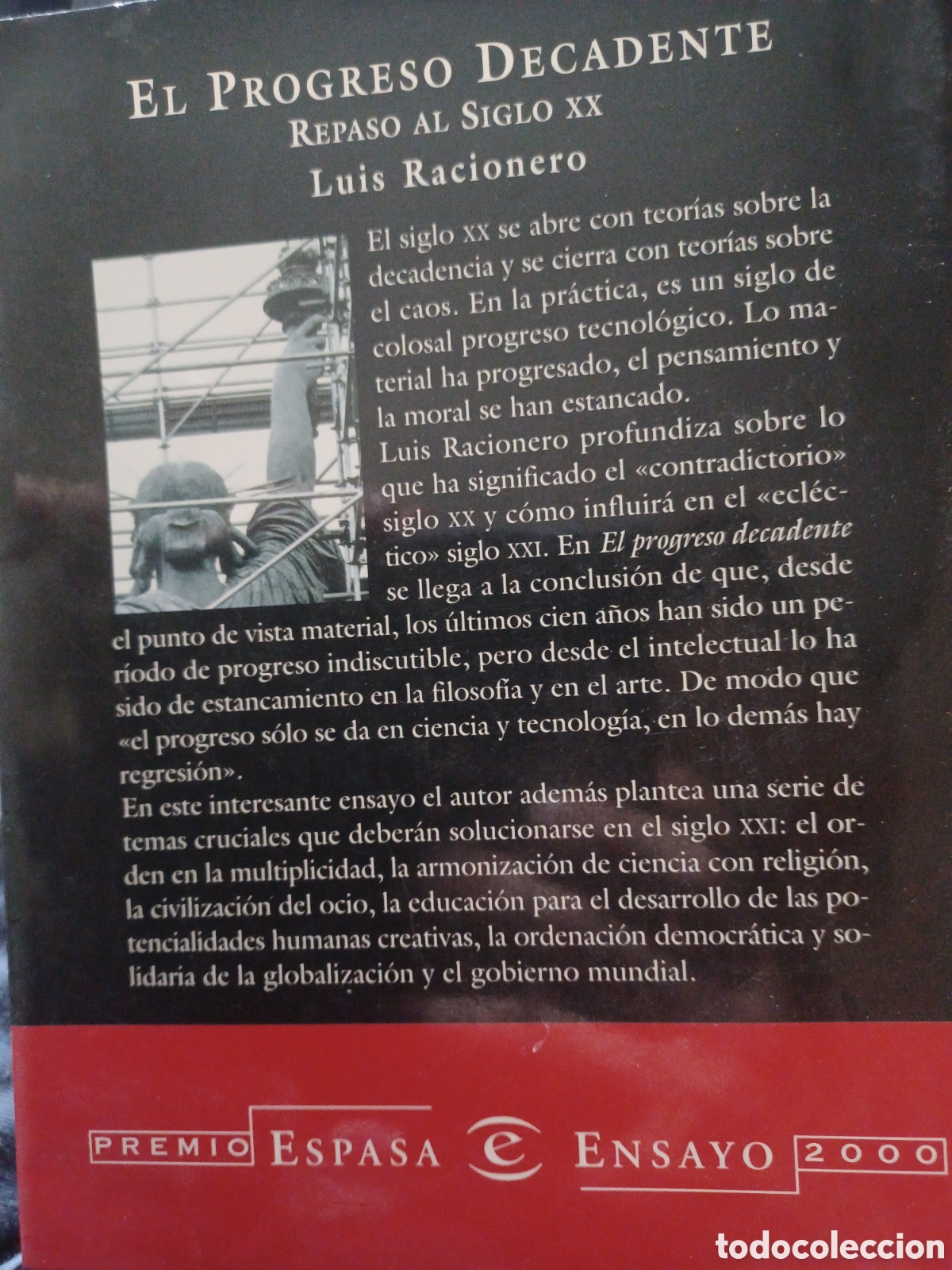 Libros: Barybook 321. El progreso decadente Luis Racionero Espasa ensayo. - Foto 2
