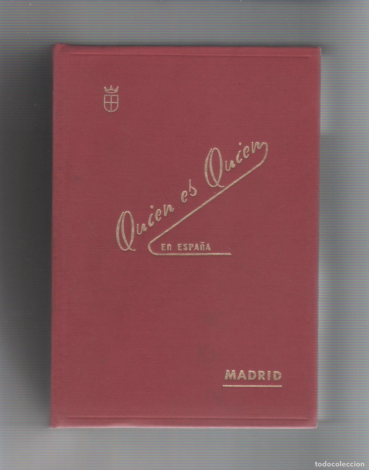 Libros: Qui&eacute;n es qui&eacute;n en Espa&ntilde;a - VV. AA - Foto 1