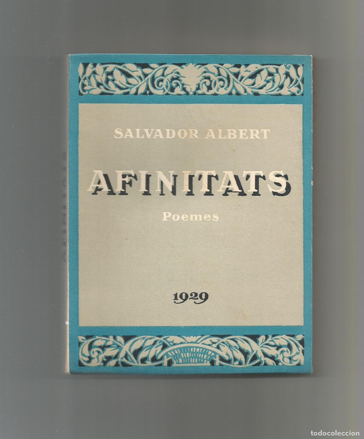 Libros: Afinitats. Poemes - ALBERT, Salvador - Foto 1
