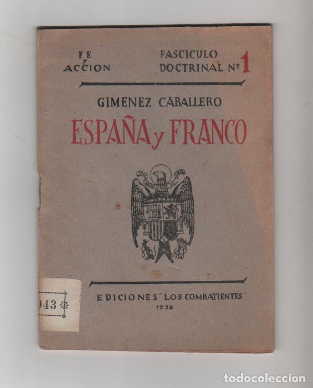 Libros: Espa&ntilde;a y Franco - GIM&Eacute;NEZ CABALLERO - Foto 1