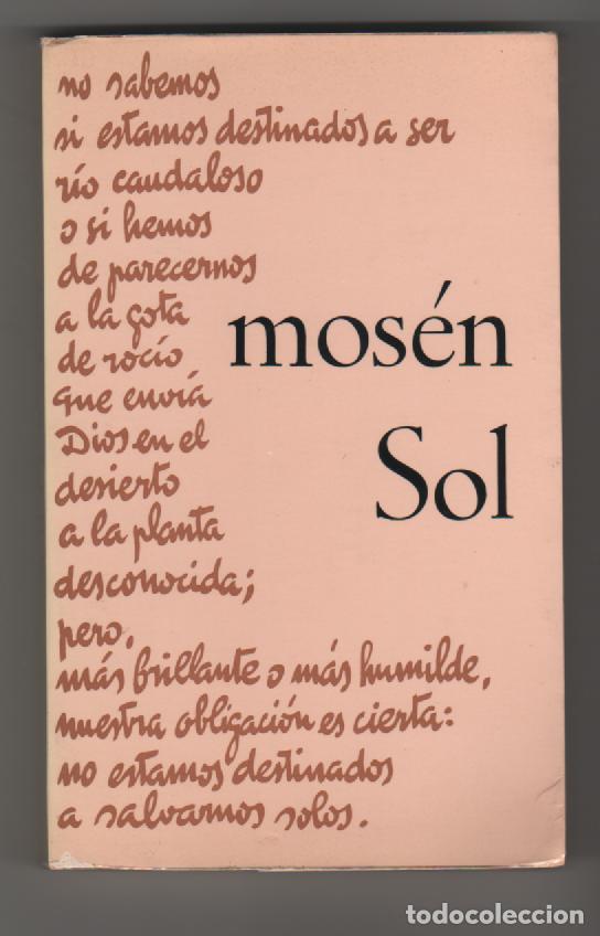 Libros: Mos&eacute;n Sol - ANDR&Eacute;S HERNANSANZ, Juan de - Foto 1