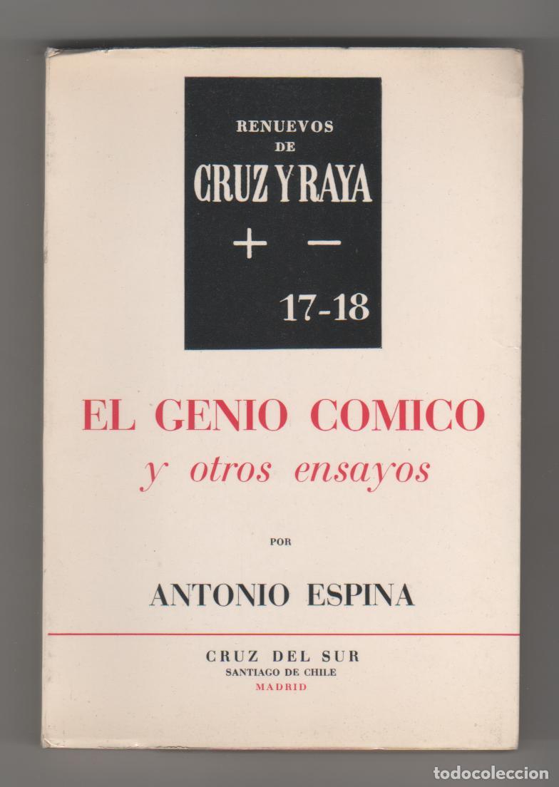 Libros: El genio c&oacute;mico y otros ensayos - ESPINA, Antonio - Foto 1