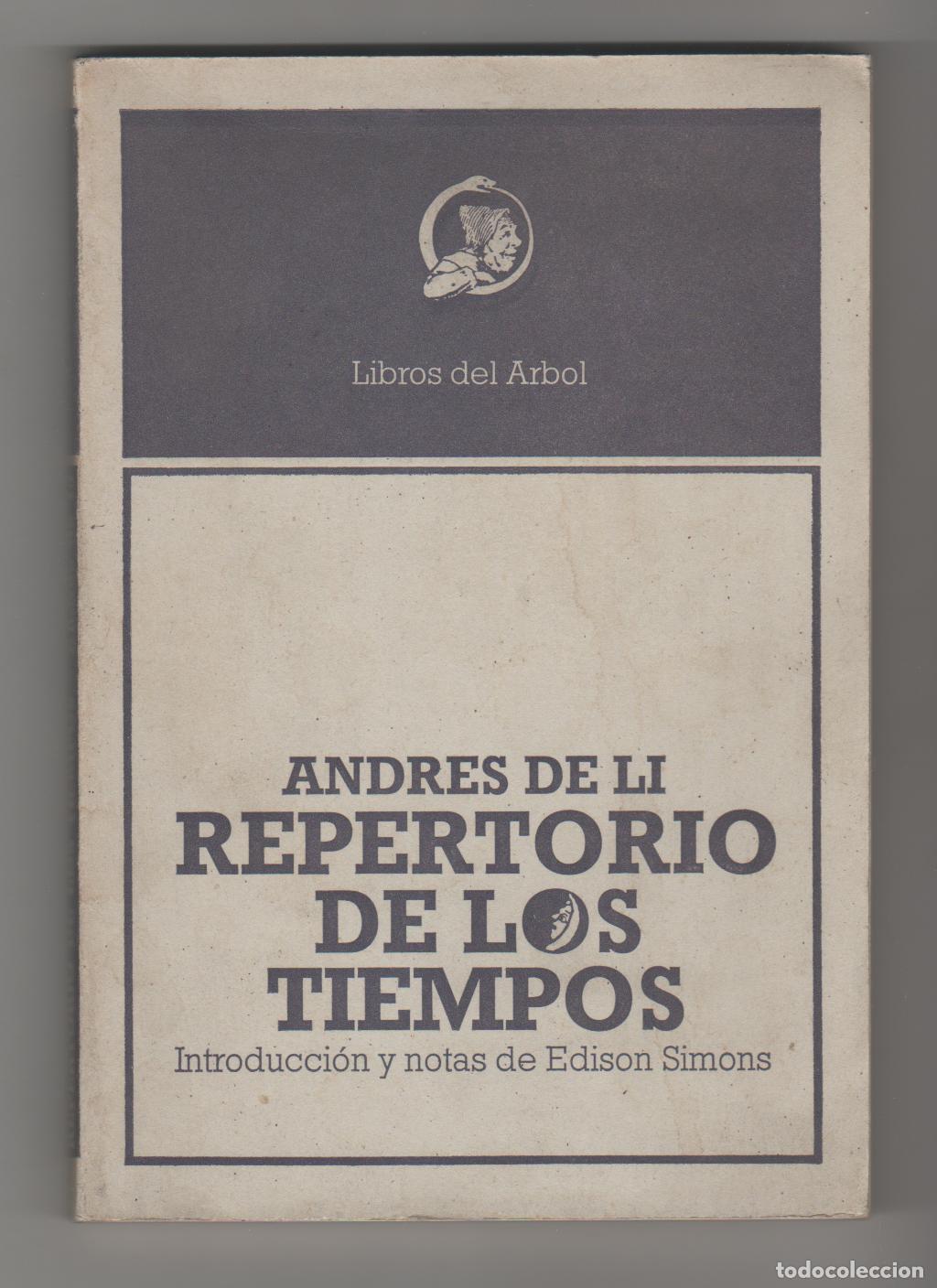Libros: Repertorio de los tiempos - LI, Andr&eacute;s de - Foto 1