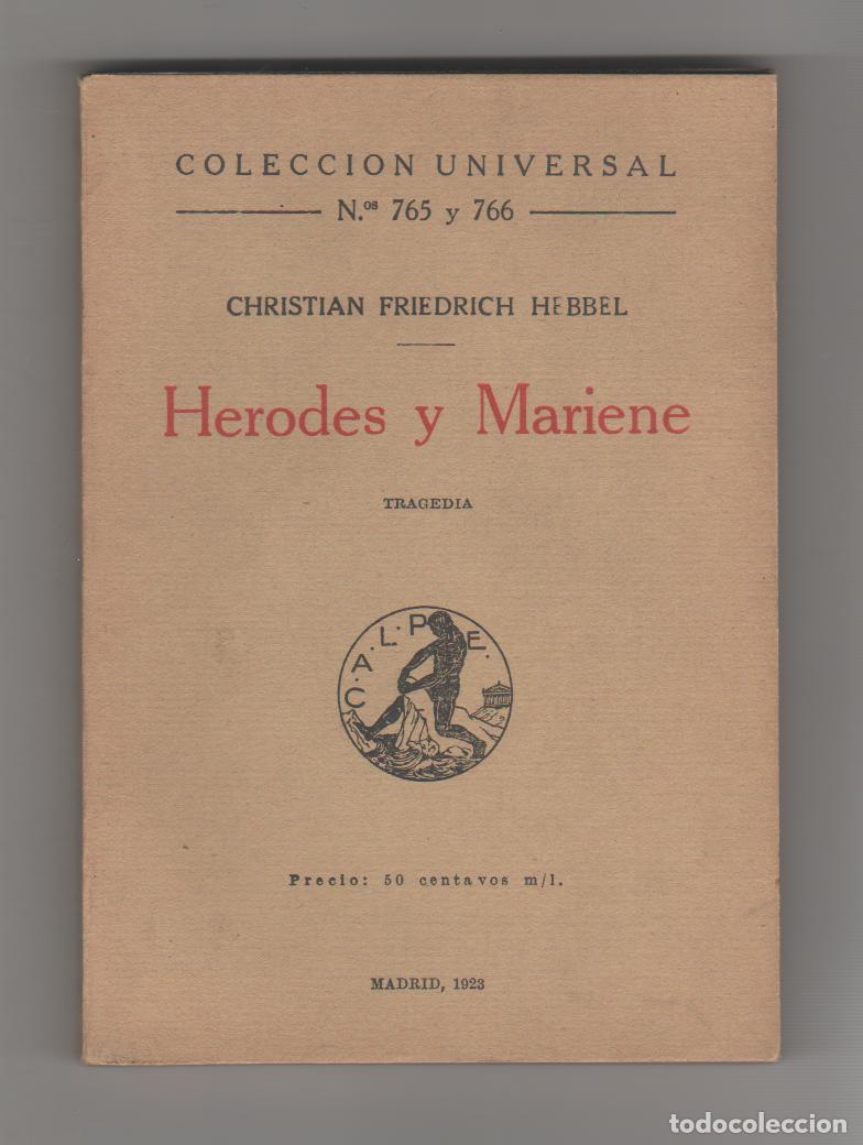 Libros: Herodes y Mariene - FRIEDRICH HEBBEL, Christian - Foto 1