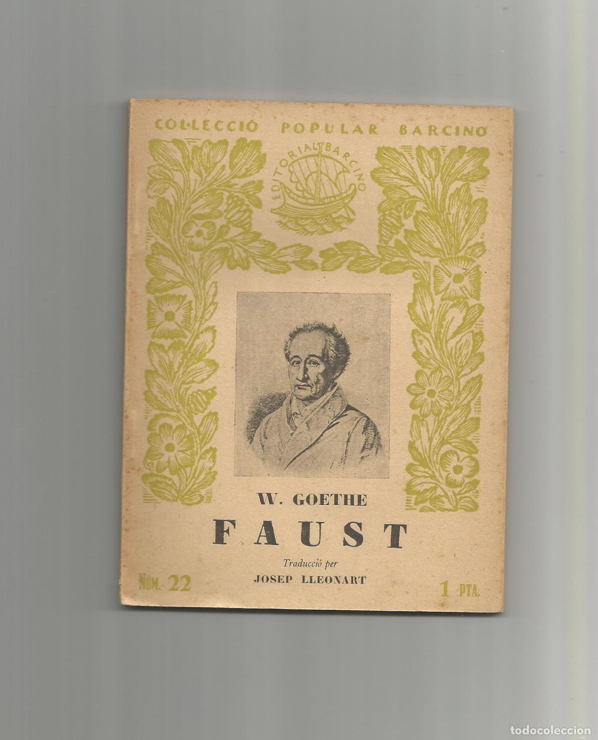 Libros: Faust. - GOETHE, W.: - Foto 1