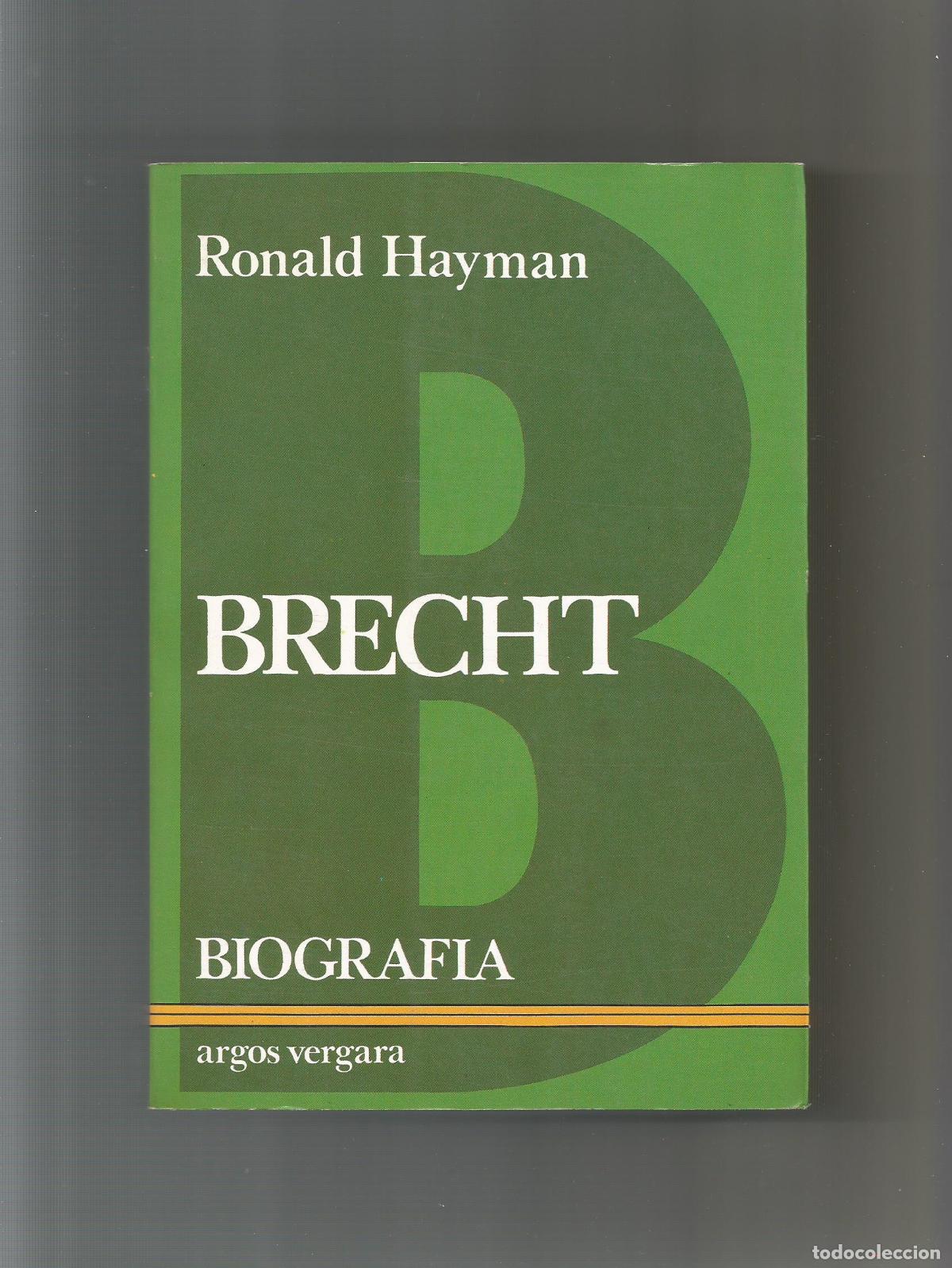 Libros: Brecht. - HAYMAN, Ronald: - Foto 1