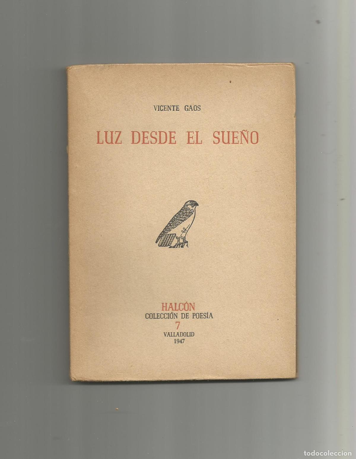 Libros: Luz desde el sue&ntilde;o. - GAOS, Vicente: - Foto 1