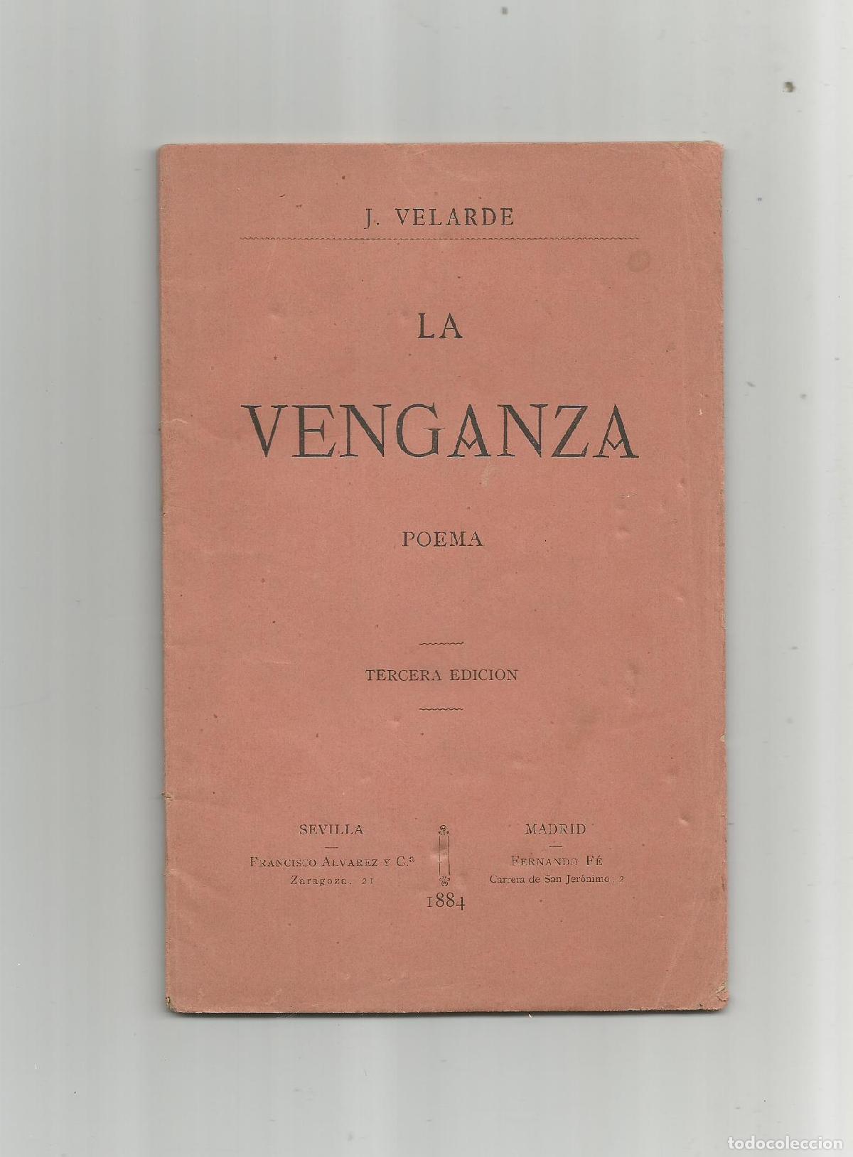 Libros: La venganza. Poema. - VELARDE, J.: - Foto 1