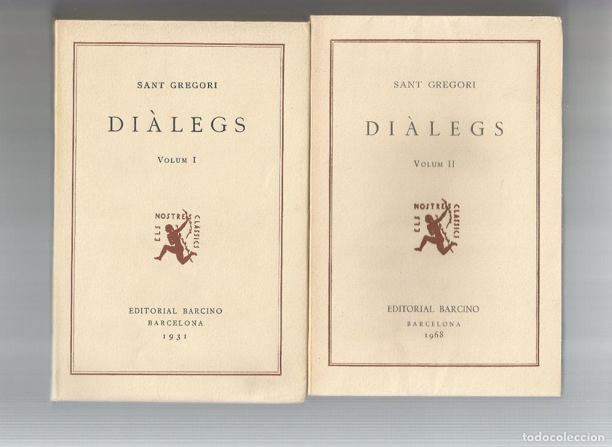 Libros: Di&agrave;legs. (2 vol.). - SANT GREGORI: - Foto 1