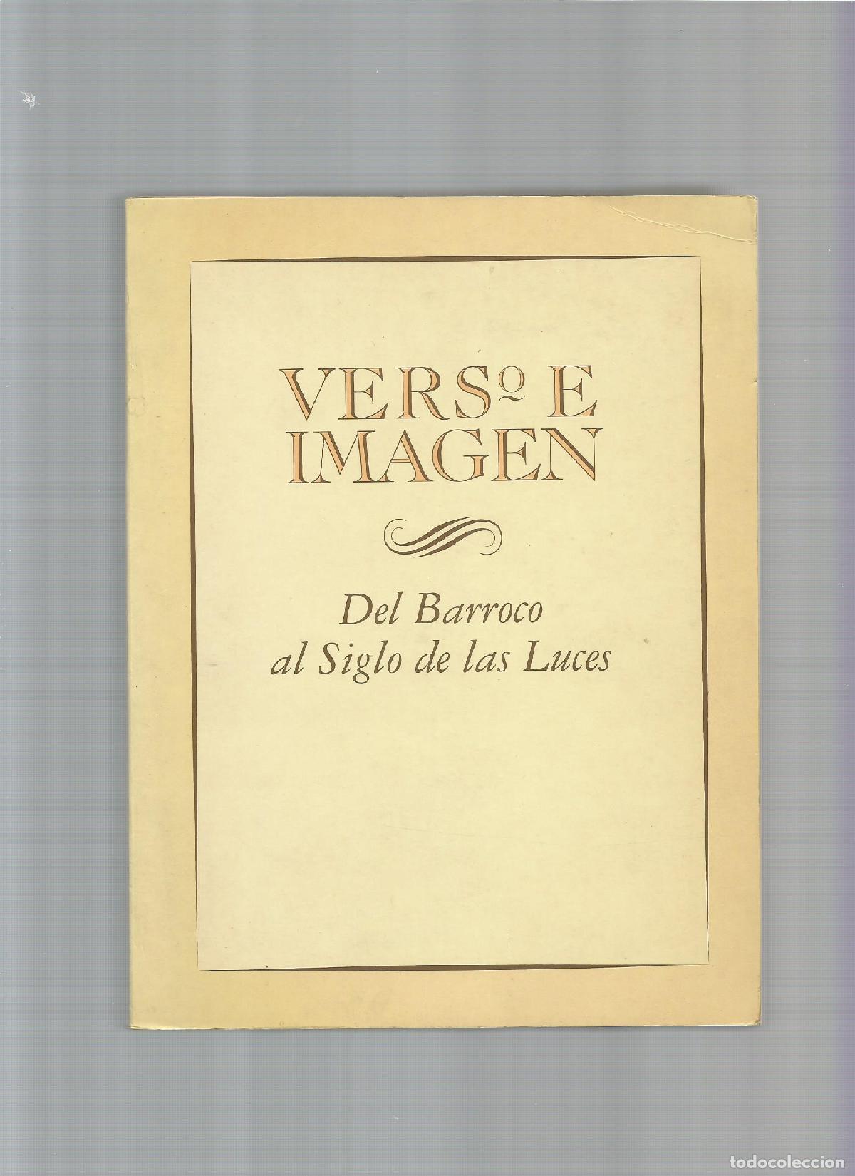 Libros: Verso e imagen. Del Barroco al Siglo de las Luces. - VV.AA.: - Foto 1