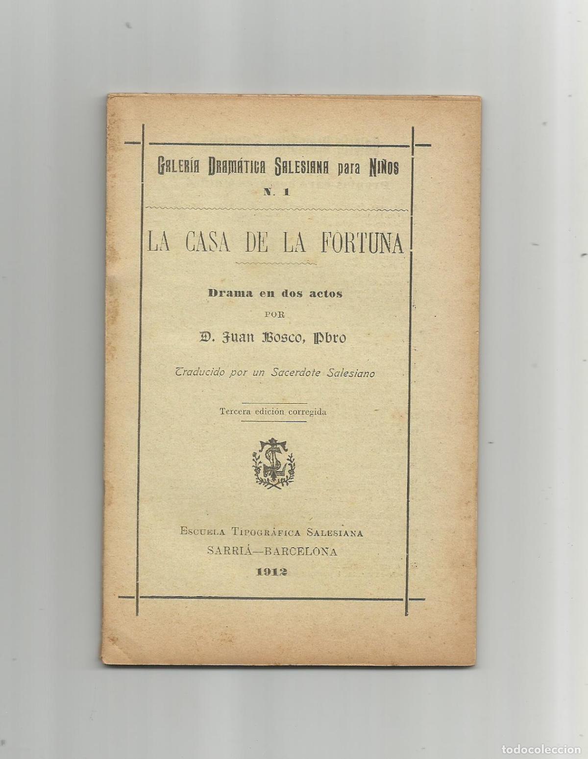 Libros: La casa de la fortuna. - BOSCO, Juan: - Foto 1