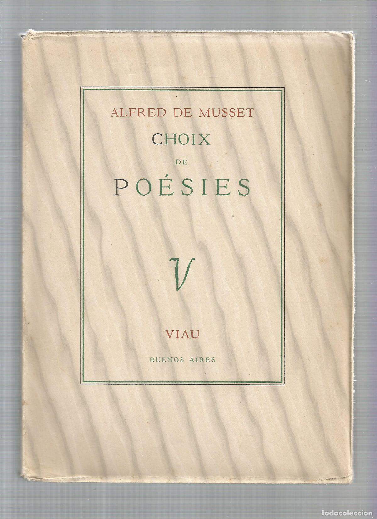 Libros: Choix de po&eacute;sies. - MUSSET, Alfred de: - Foto 1