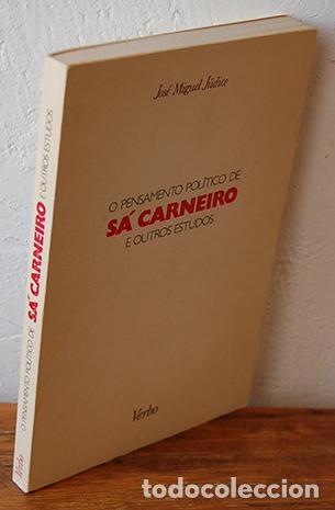 Libri di seconda mano: O PENSAMENTO POL&Iacute;TICO DE S&Aacute; CARNEIRO e outros estudos - JOS&Eacute; MIGUEL J&Uacute;DICE