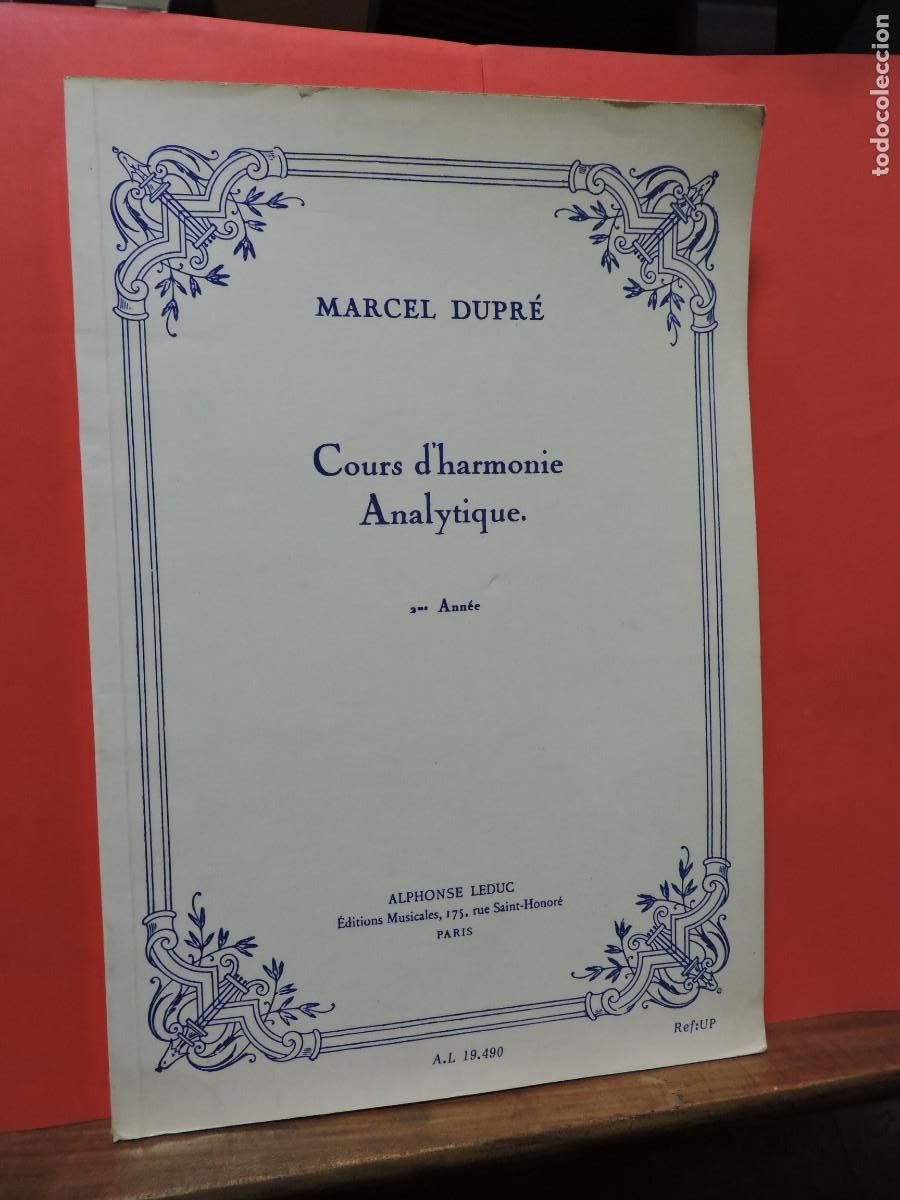 Libros: Cours d&acute;harmonie Analytique. DUPR&Eacute;, Marcel. Alphonse Leduc Editions Musicales. Par&iacute;s - Foto 1