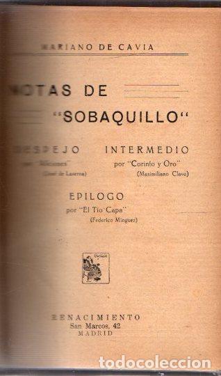 Libros: Notas de &rdquo;Sobaquillo&rdquo; - Cavia, Mariano de - Foto 1