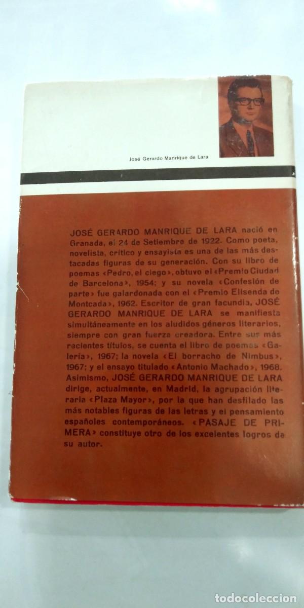 Libros: Pasaje de primera Jos&eacute; Gerardo Manrique de Lara - Foto 2
