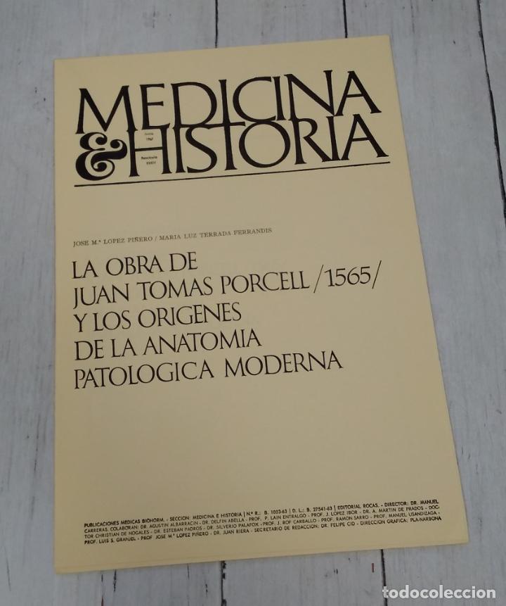 Livros em segunda m&atilde;o: Medicina e Historia XXXIV, junio 1967, La obra de Juan Tom&aacute;s Porcell 1565, y los or&iacute;genes de la anat
