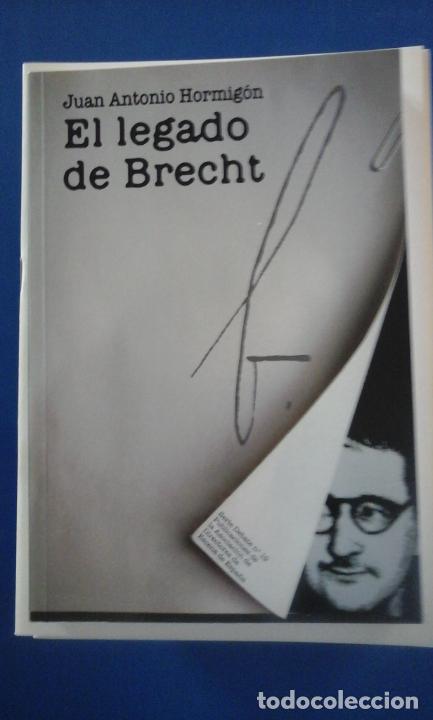 Libros: EL LEGADO DE BRECHT (Madrid, 2012) - Juan Antonio Hormig&oacute;n - Foto 1