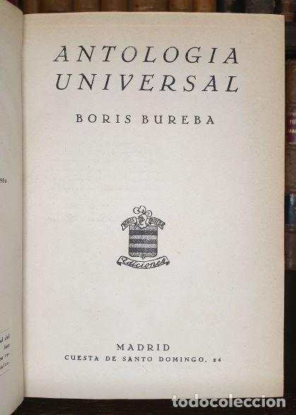 Libros: ANTOLOG&Iacute;A UNIVERSAL. - BUREBA, Boris. - Foto 1