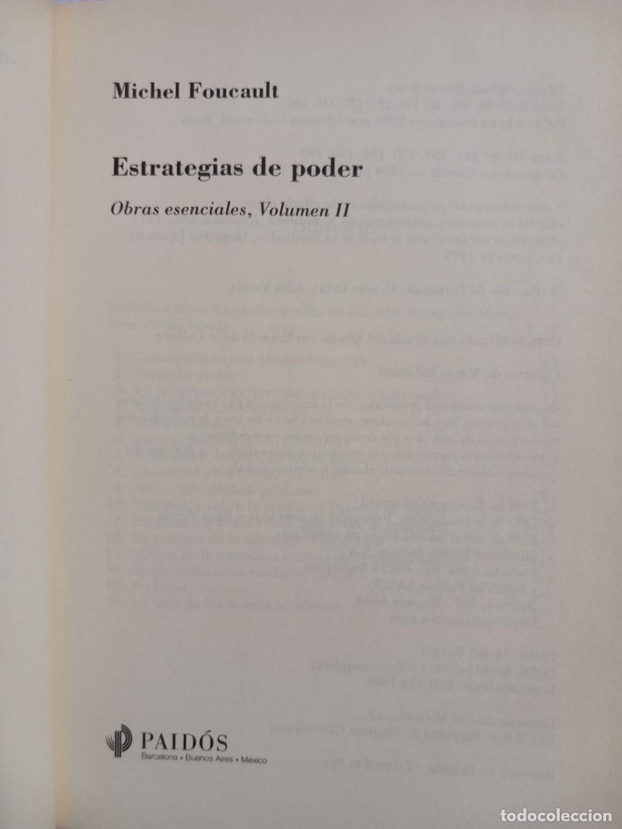 Libros: Estrategias de poder. - FOUCAULT, Michel: - Foto 3