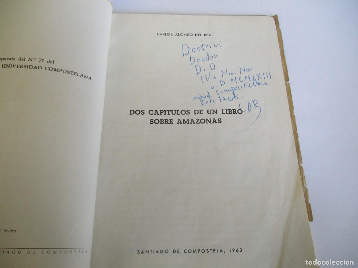 Libros: CARLOS ALONSO DEL REAL Dos cap&iacute;tulos de un libro sobre amazonas W19276 - Foto 2