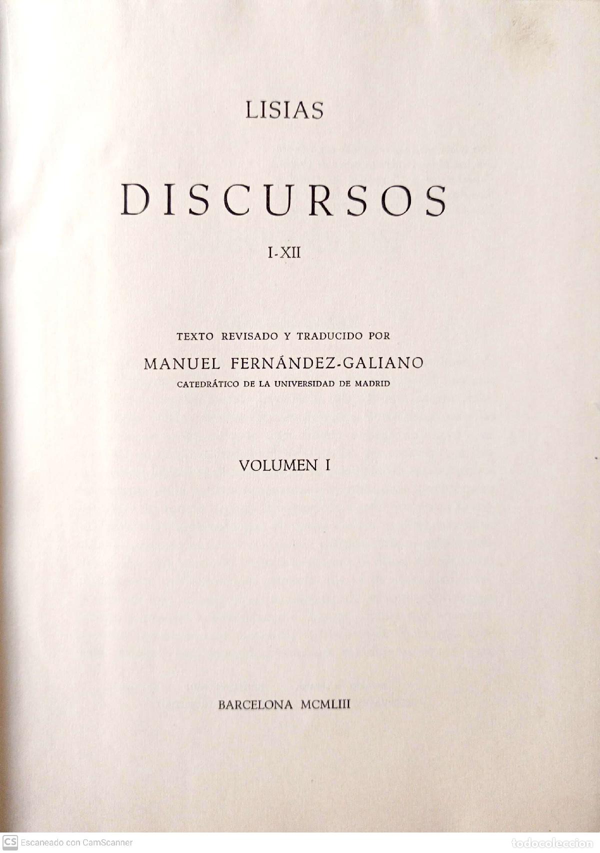 Libros: Discursos. I-XII. Volumen I - Lisias - Foto 1