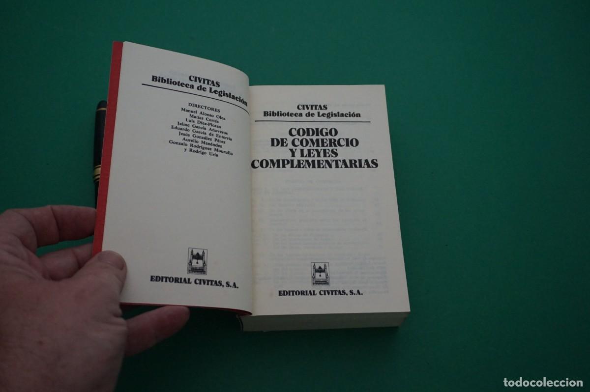 Libros: AMF-28B/ CODIGO DE COMERCIO Y LEYES COMPLEMENTARIAS - EDITORIAL CIVITAS - Foto 2