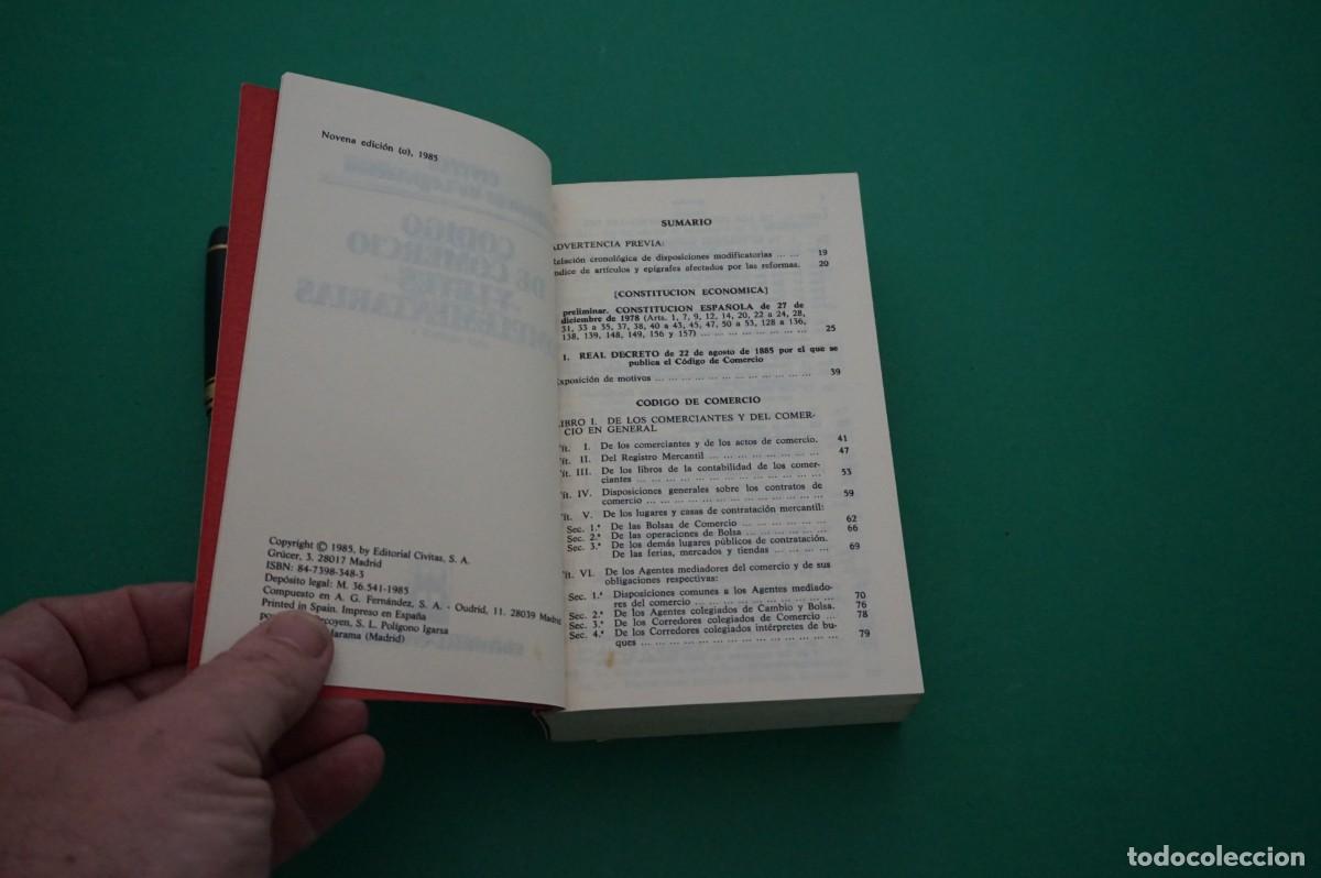 Libros: AMF-28B/ CODIGO DE COMERCIO Y LEYES COMPLEMENTARIAS - EDITORIAL CIVITAS - Foto 3