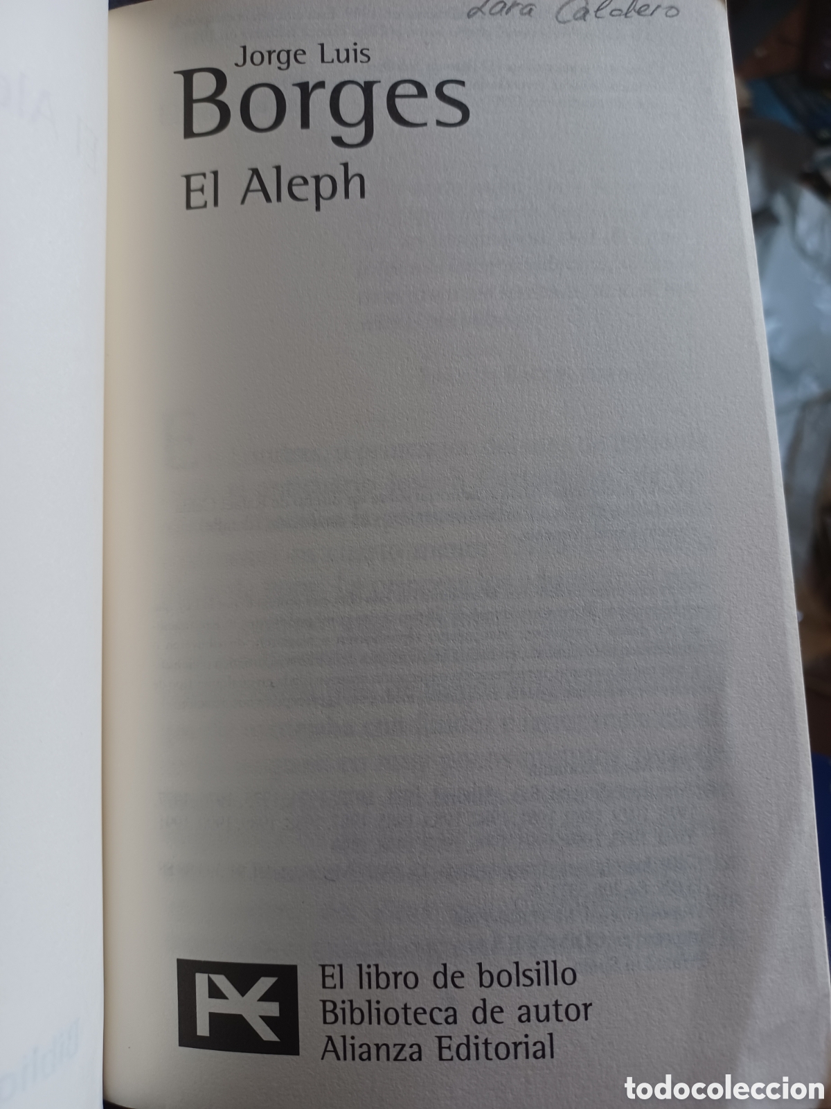 Libros: Barybook 308. El aleph Jos&eacute; Luis Borges Alianza Editorial - Foto 3