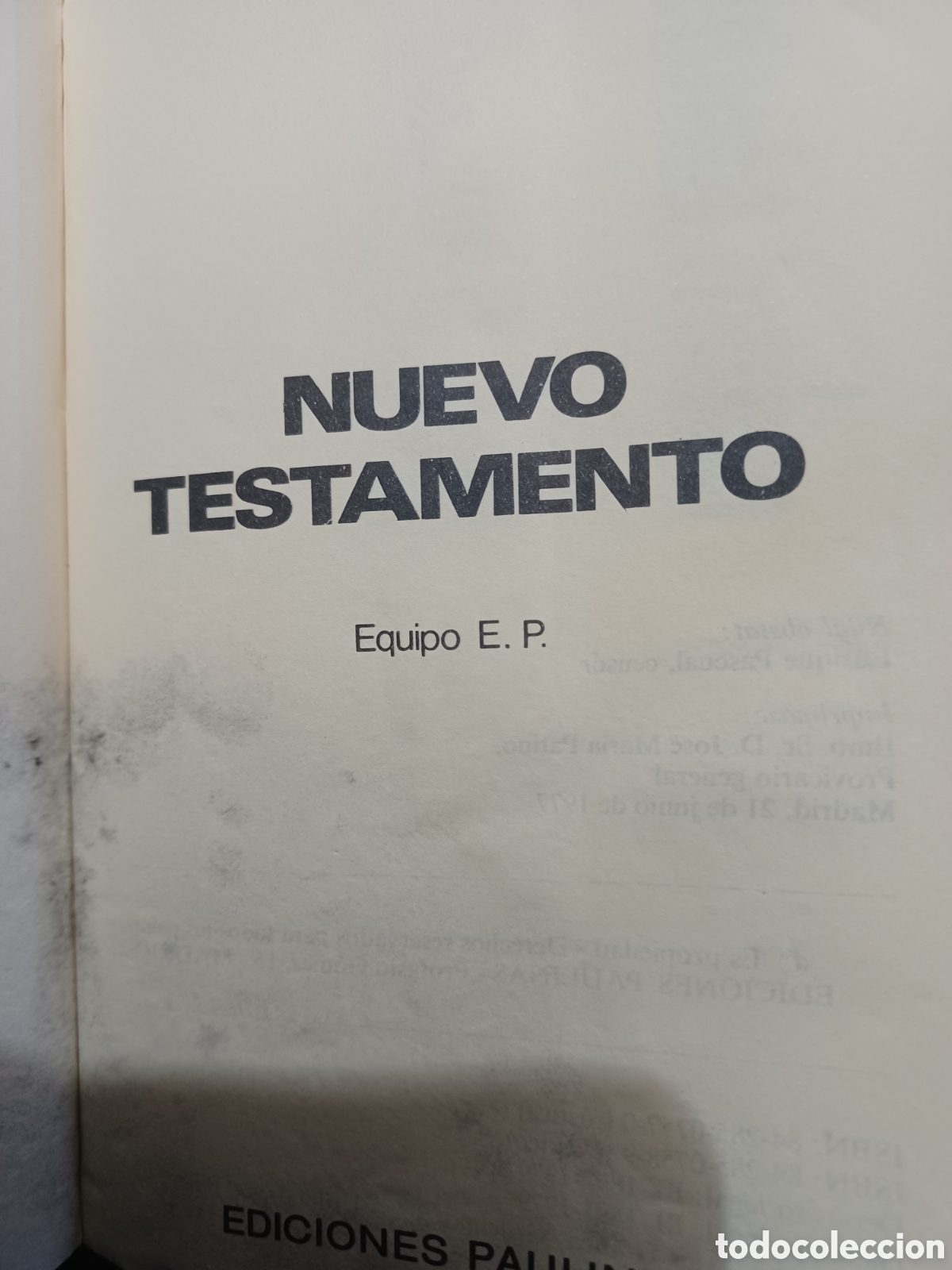 Libros: Barybook 187 El Nuevo Testamento ediciones paulinas 1979 - Foto 2