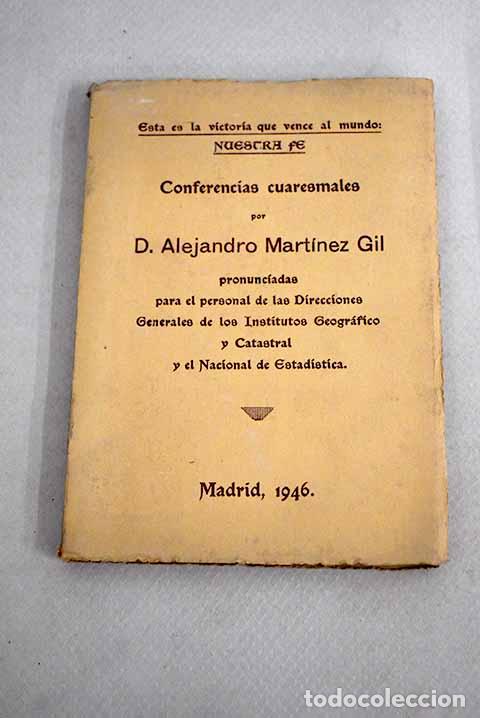Libros: Conferencias cuaresmales.- Mart&iacute;nez Gil, Alejandro - Foto 1