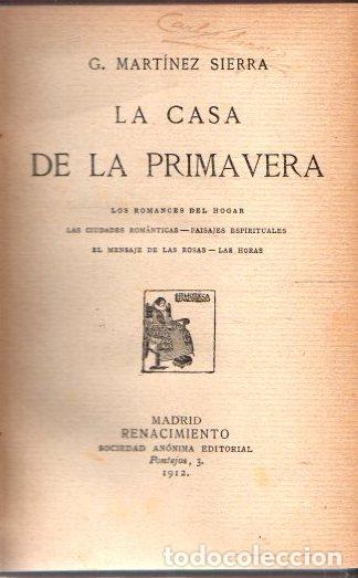 Libros: La casa de la primavera - Mart&iacute;nez Sierra, G. - Foto 1